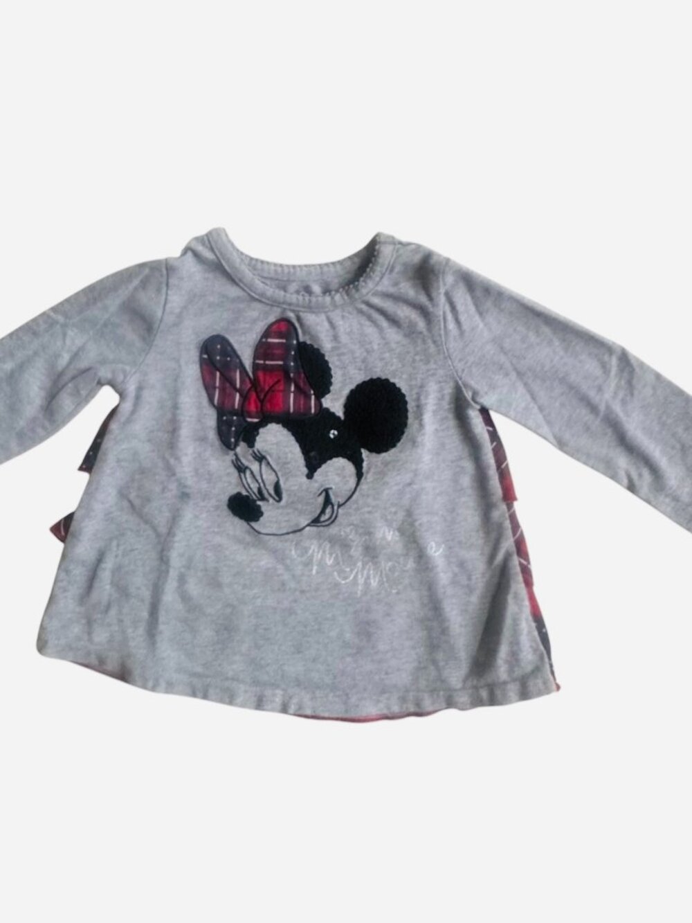 Disney 12 Months MINNIE Sequin Plaid TEE